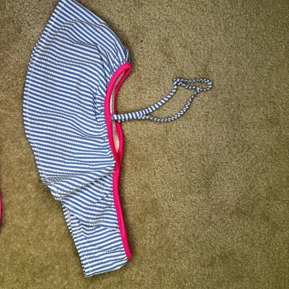 Crewcuts Blue and‎ Pink Striped Kids Bikini